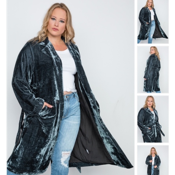 Soprano Jackets & Blazers - *AMAZING Velvet Trench Coat